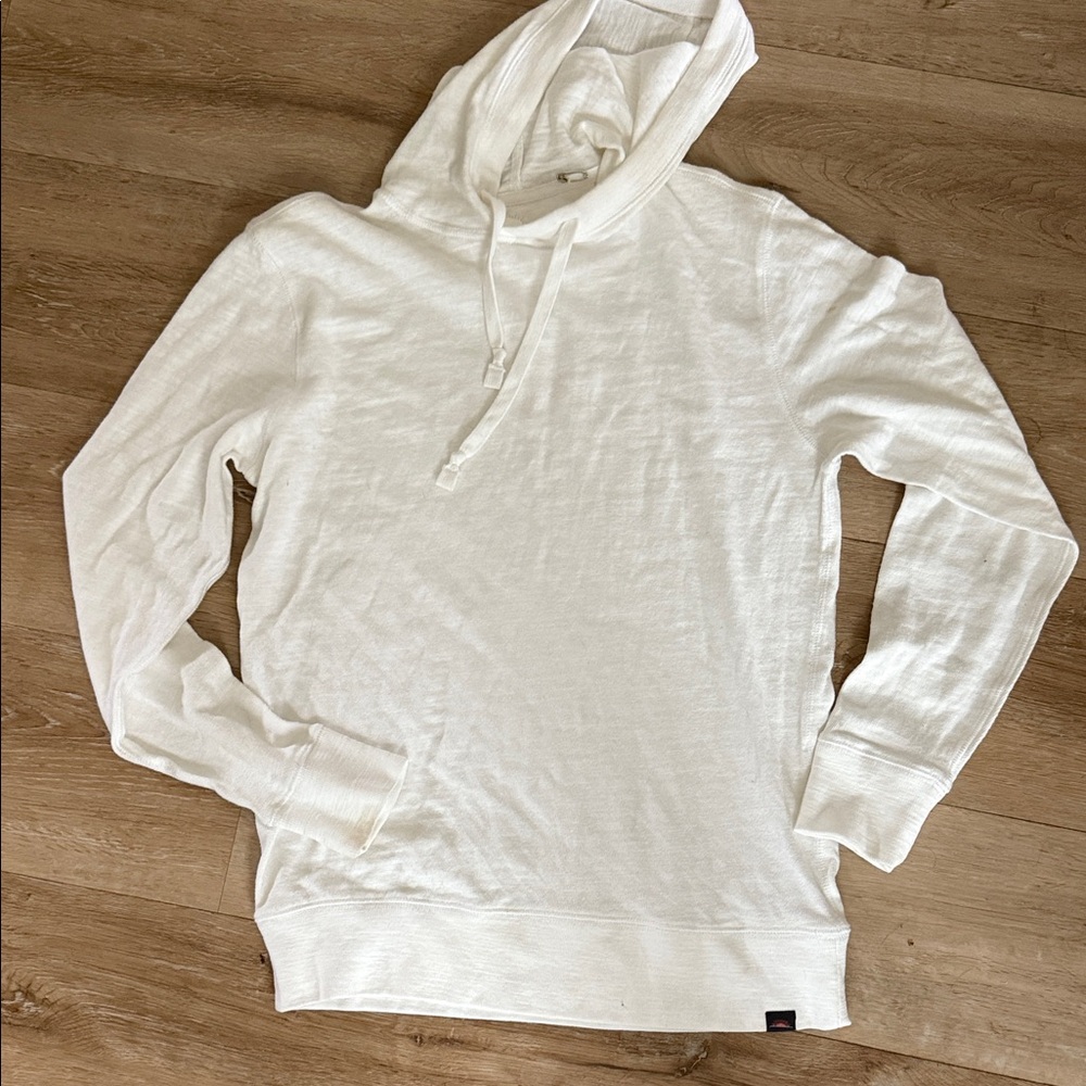 Faherty White Hoodie Top